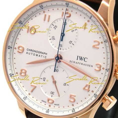 iwc portoghese oro rosa con dichiarazione